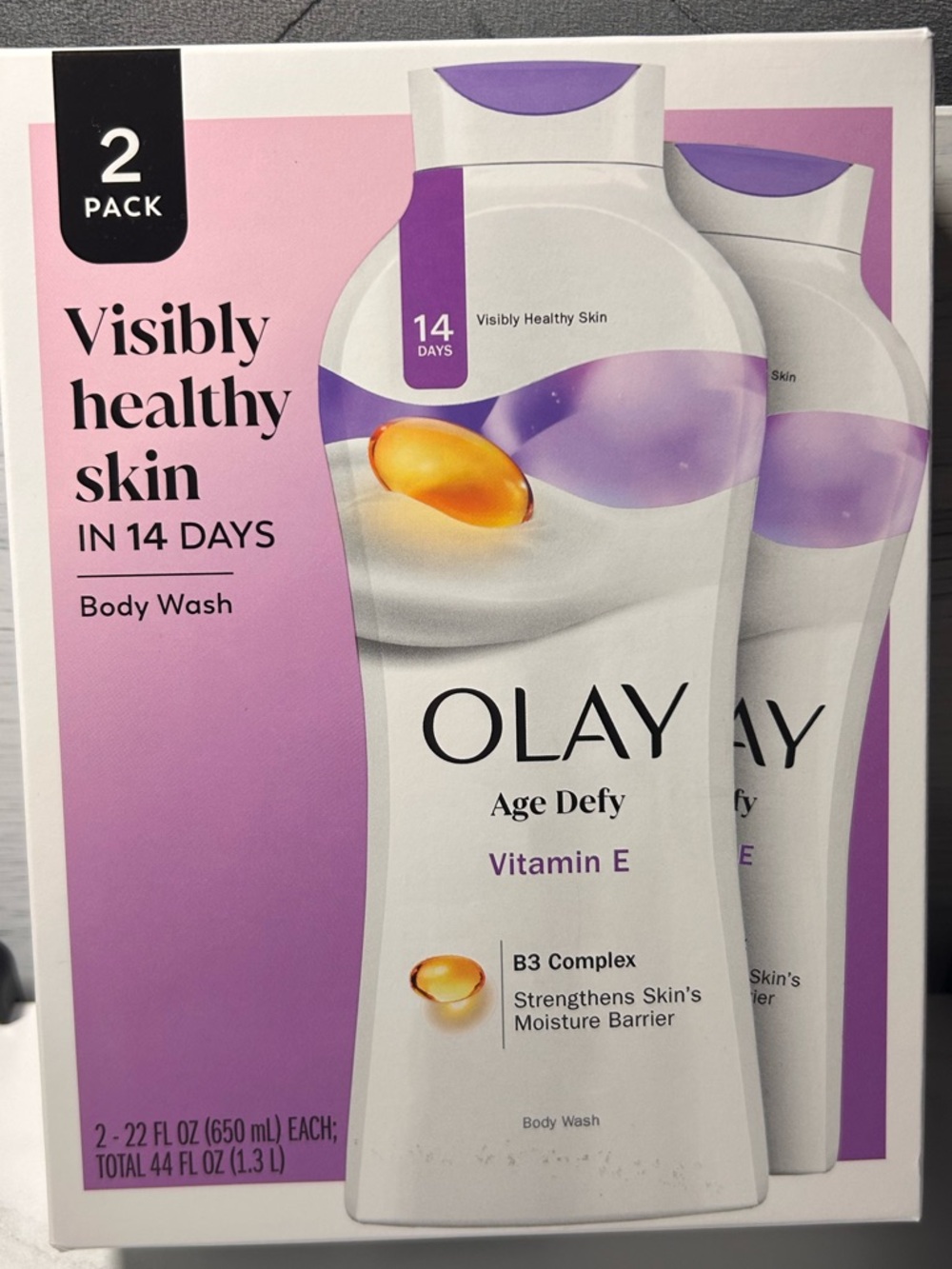 Olay 2 pack Age Defy New in Box body wash 44 oz total